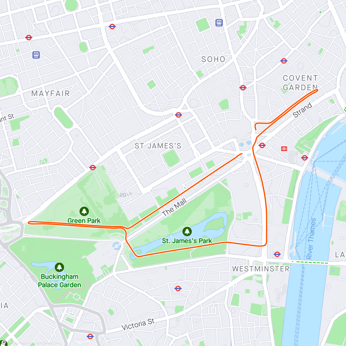 Mapa de la actividad, Zwift - Classique in London