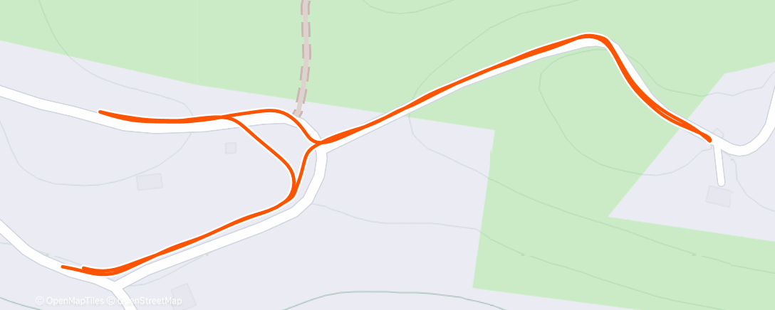 Map of the activity, Afternoon Run