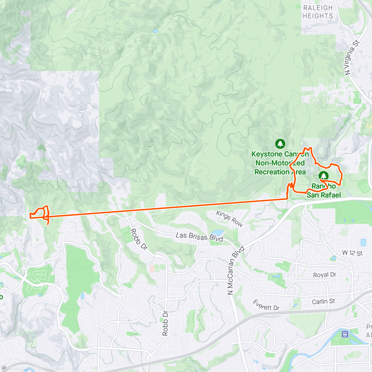Map of the activity, Evening eMTB