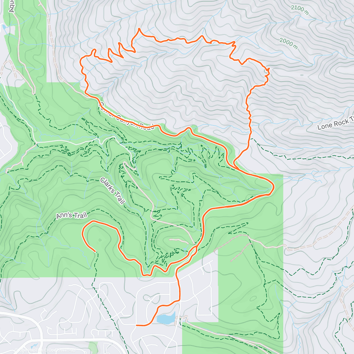 Map of the activity, Snow window