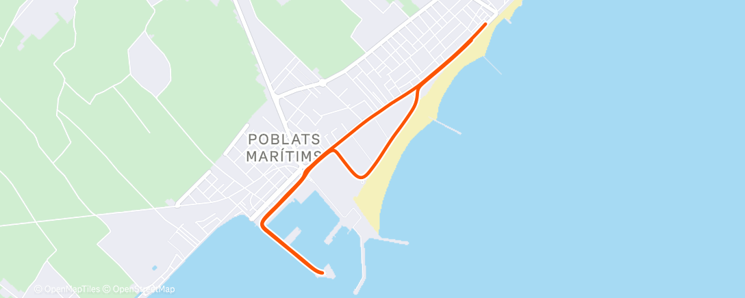 Map of the activity, Morning Run