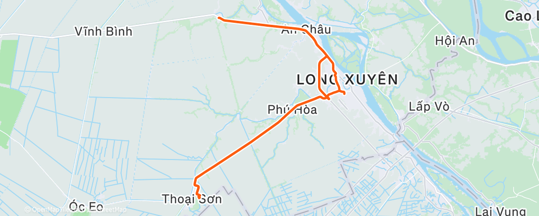 Карта физической активности (Morning Ride)