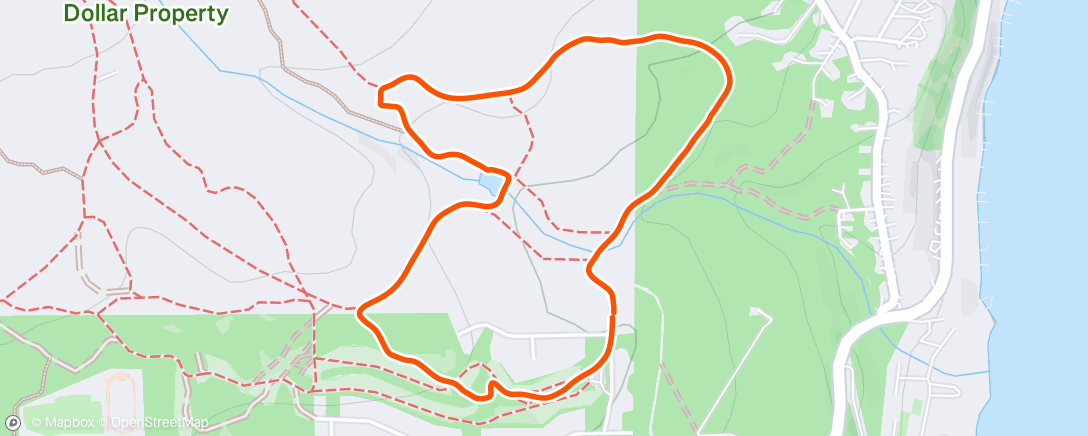 Map of the activity, Tahoe xc dog hike