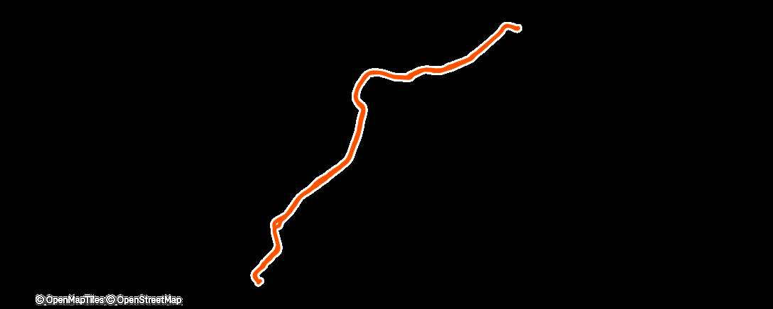 Map of the activity, Lauf am Morgen