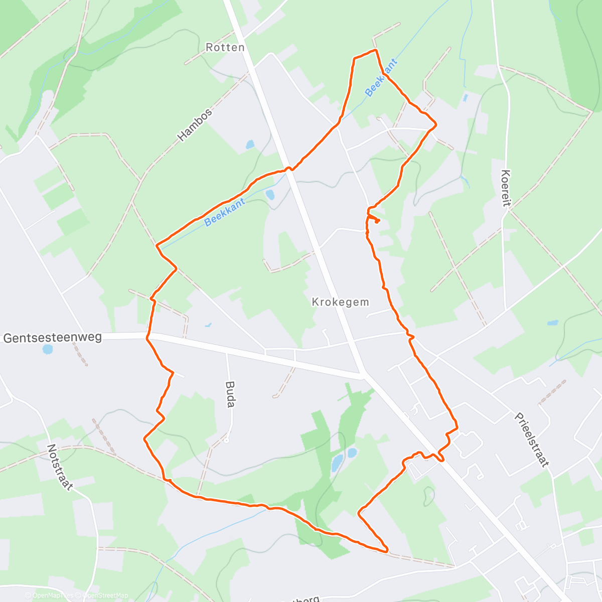 Карта физической активности (Namiddagwandeling)