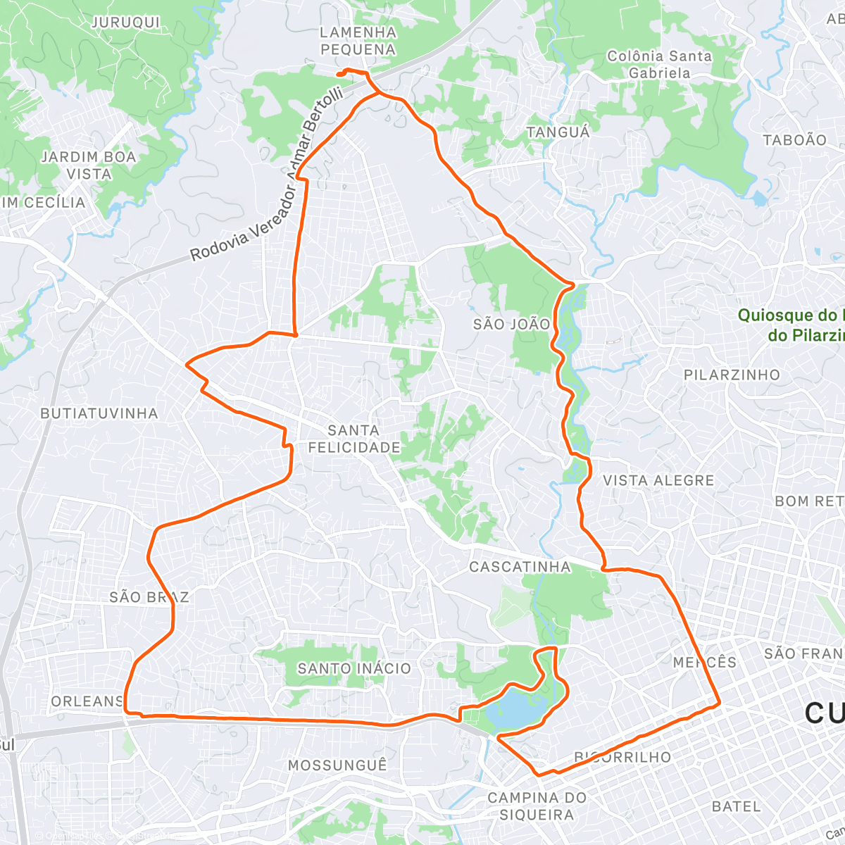 Map of the activity, Primeira do ano com ele❤️boooora🚴