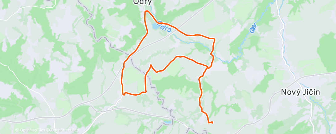 Map of the activity, Lunch Ride