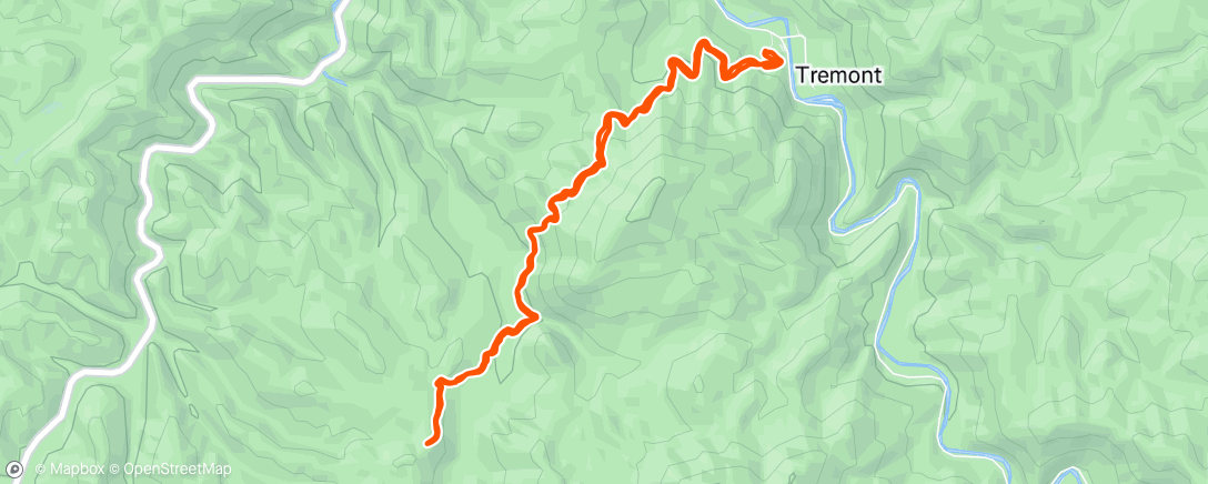 Map of the activity, Lunch Hike
