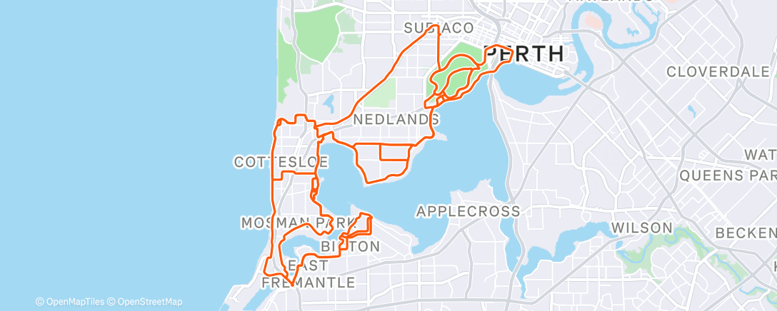 Map of the activity, Morning Ride