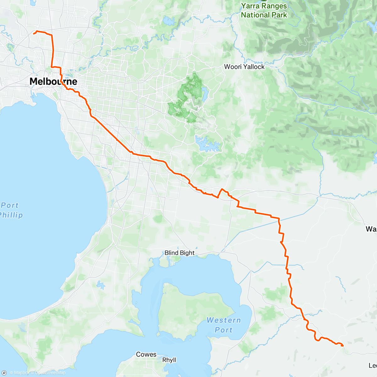 Map of the activity, New Year Rolling! Day 7: Home, The Long Way Around