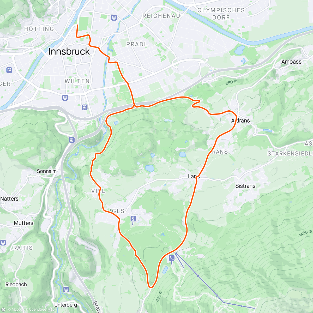 活动地图，Zwift - 05. Endurance Ascent in Innsbruck