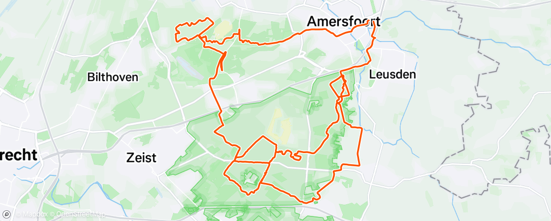 Карта физической активности (Buitenspelen op de MTB)