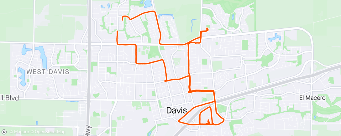 Map of the activity, To the doctor’s office plus gym plus pulling some weeds