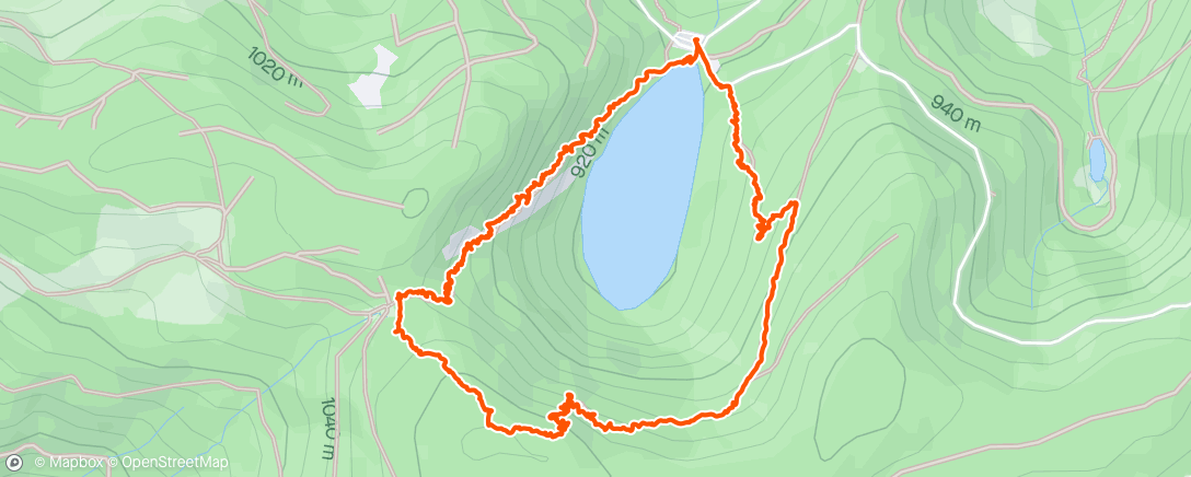 Mapa da atividade, Lac des corbeaux