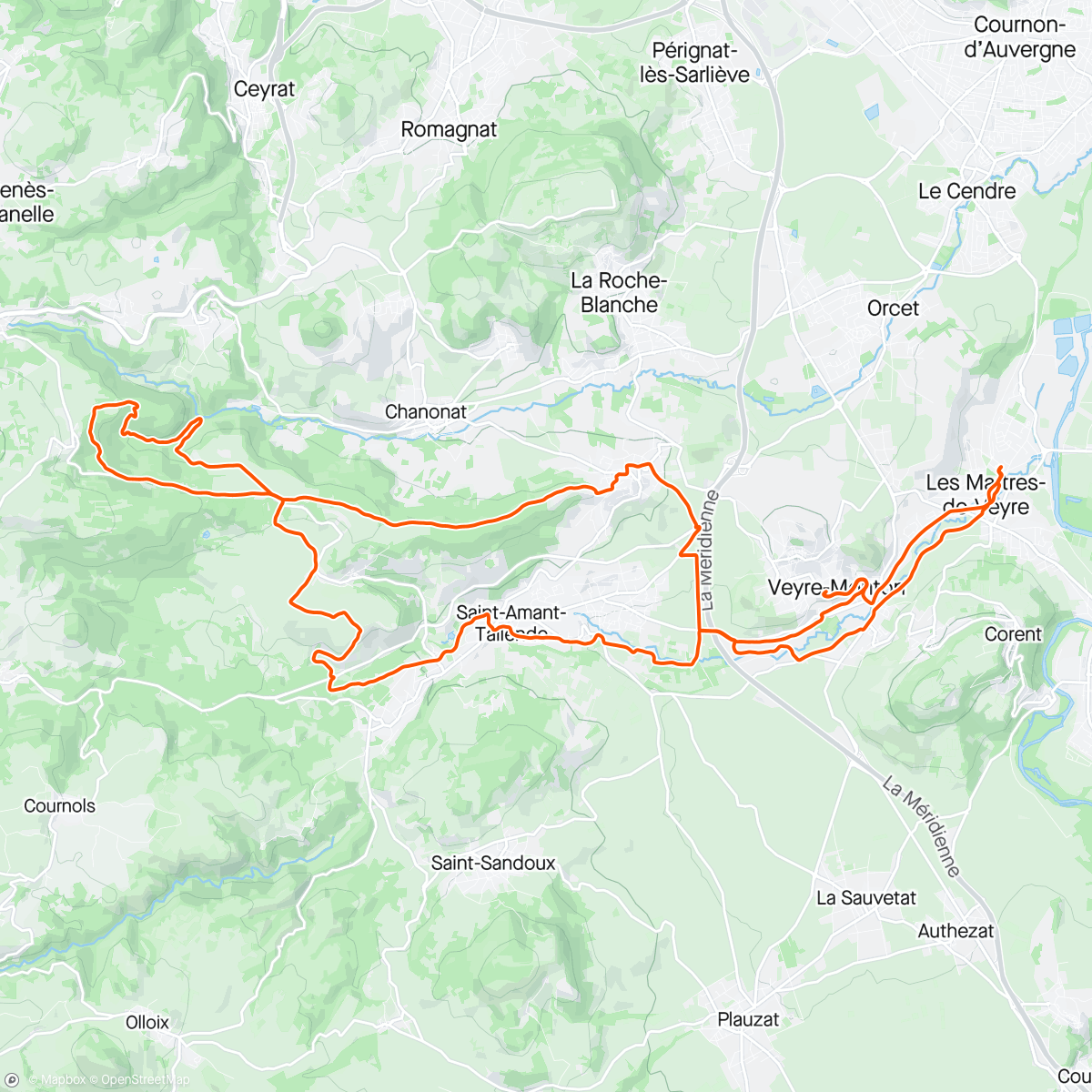 Mapa de la actividad, CMV VTT découverte Single a Eric👌