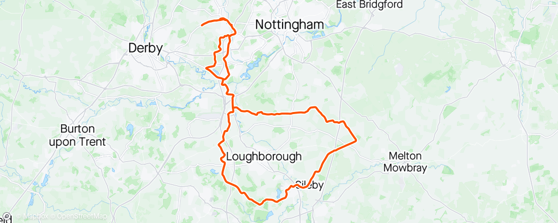 Map of the activity, Charnwood in the winter 🤪 Audax