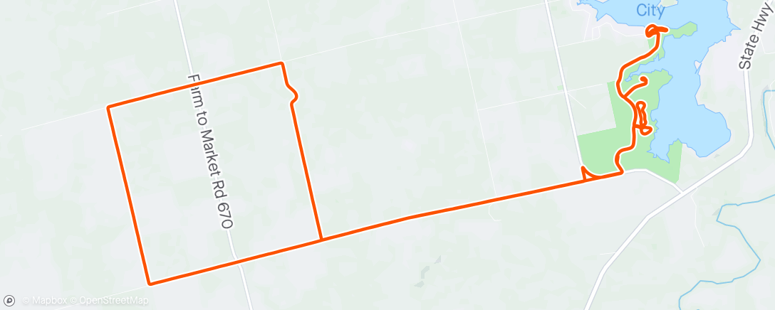 Map of the activity, Mitchell county gravel