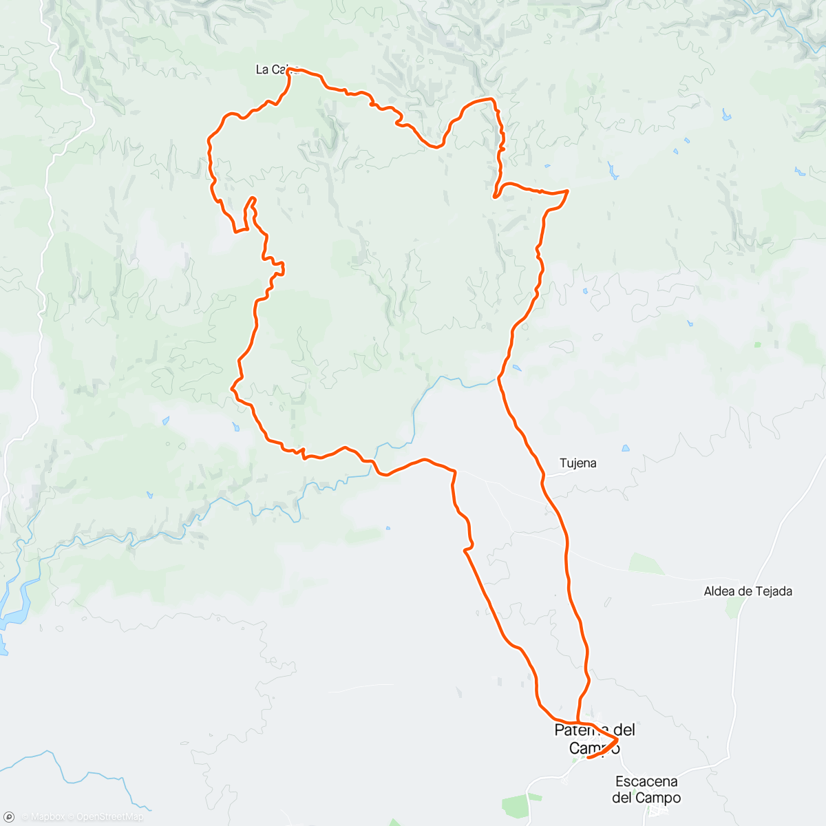 Map of the activity, Muy bonita la ruta de hoy