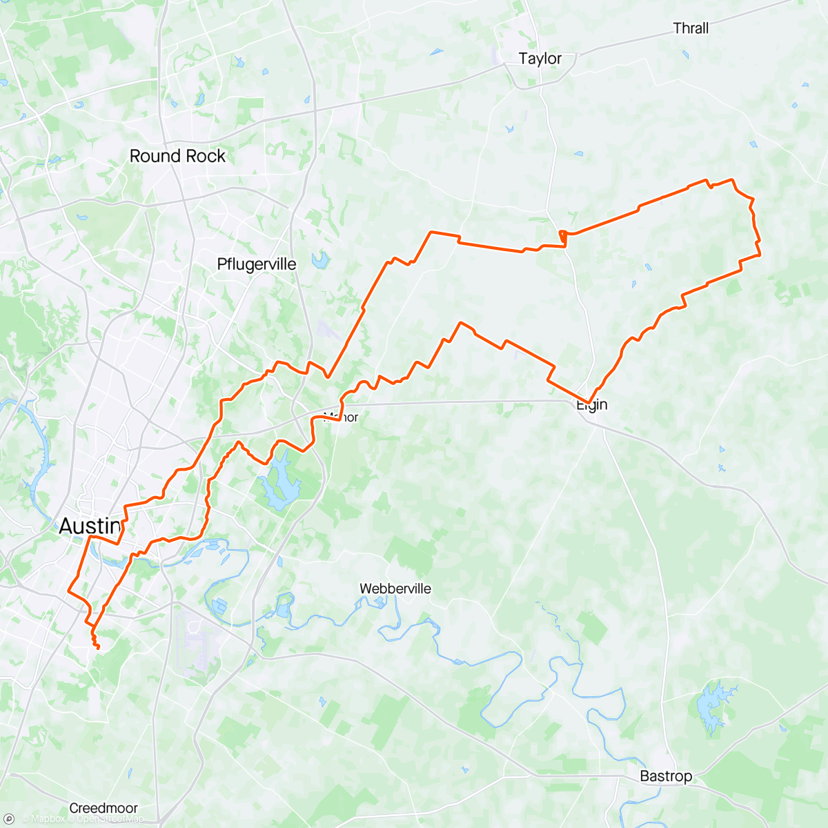 Map of the activity, The most solid century Sunday