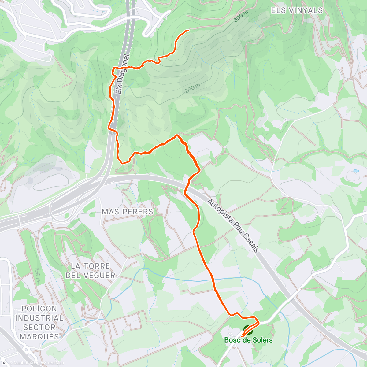 Map of the activity, Wod + Montgròs