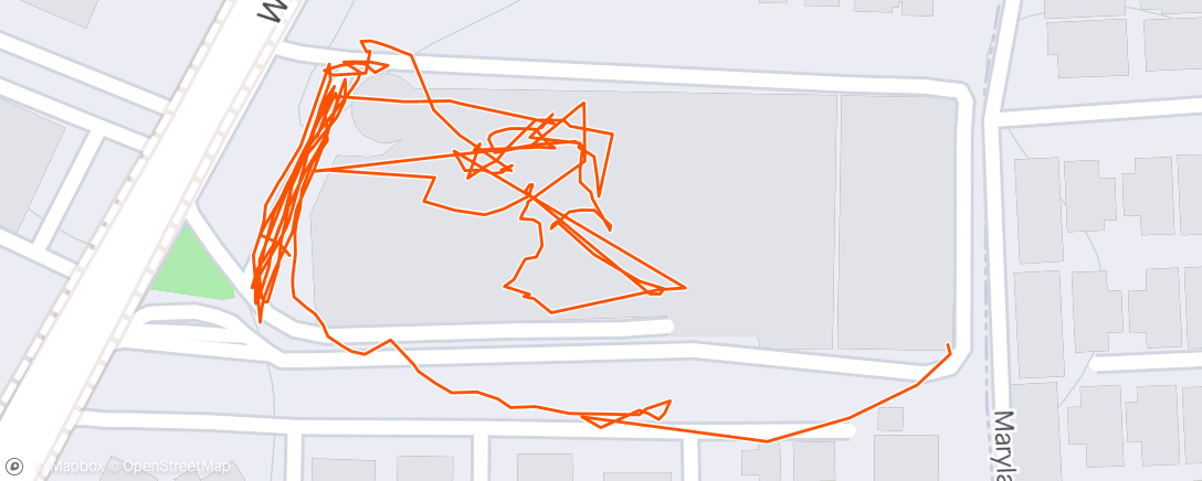 Map of the activity, Quick Morning Walk while juicing up the Vehicle