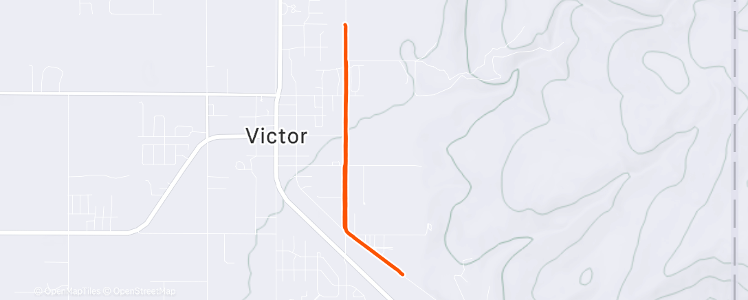 Map of the activity, Morning Run