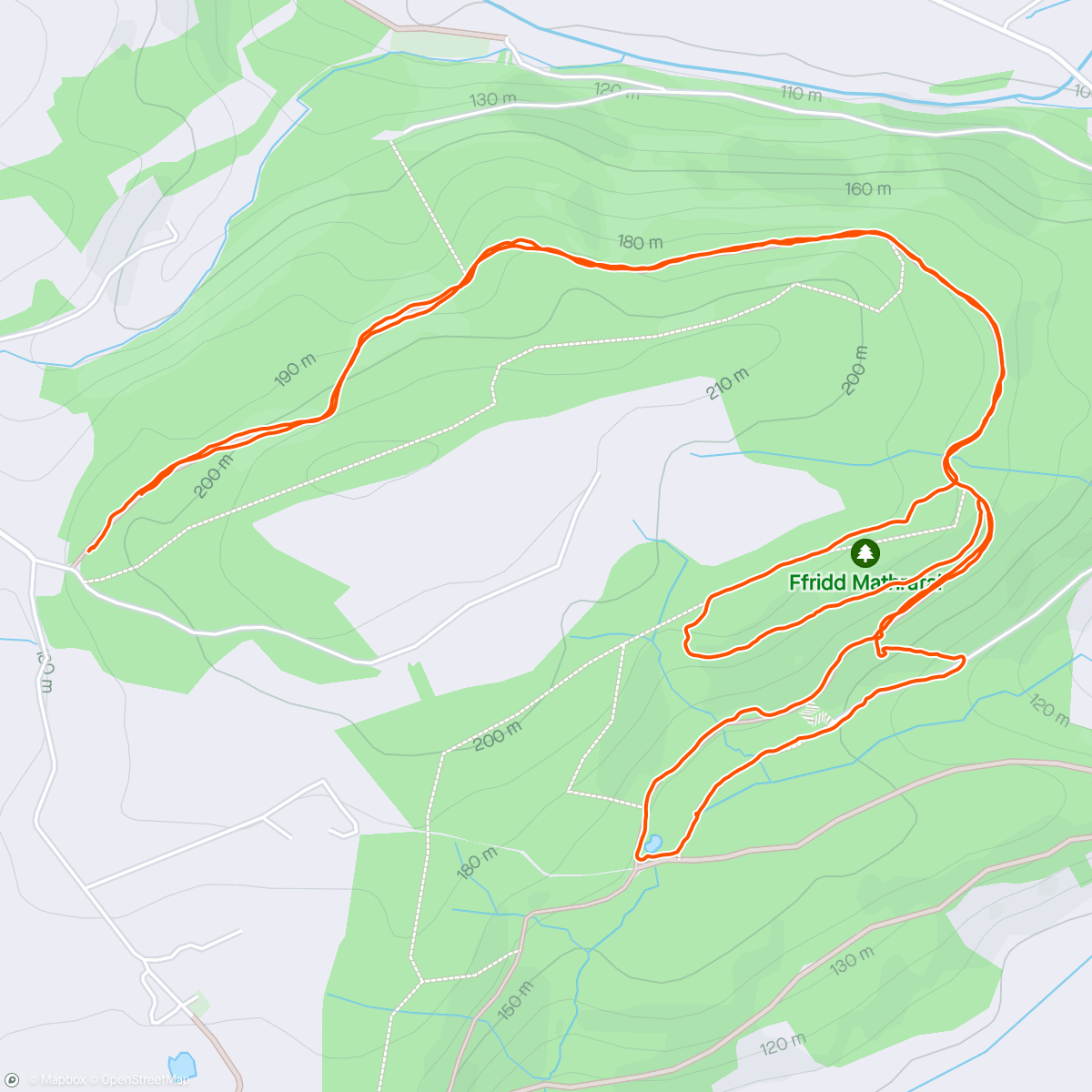 Map of the activity, Woods with jan and mags