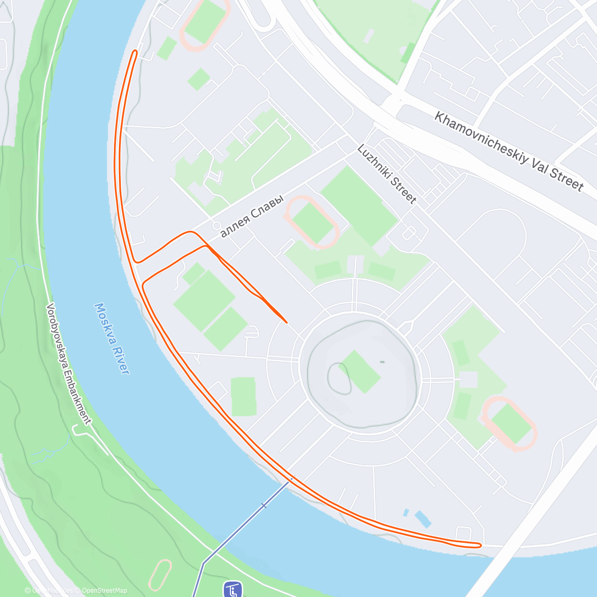 Map of the activity, Новогодний забег 2026