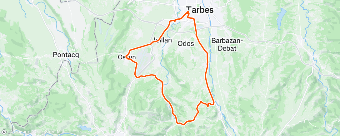 Carte de l'activité