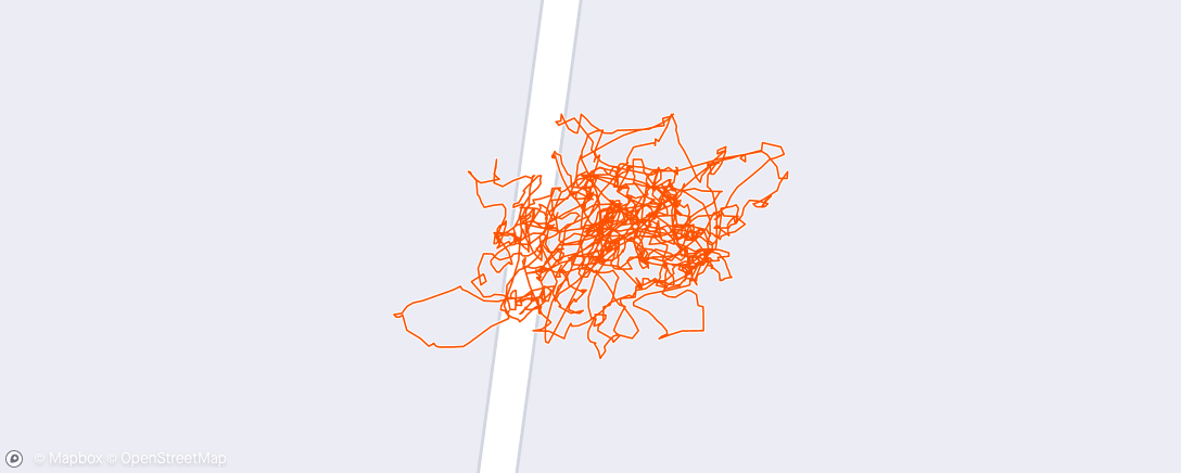 Mapa da atividade, First indoor session in the new position - yep, it’s starting to feel ok now.