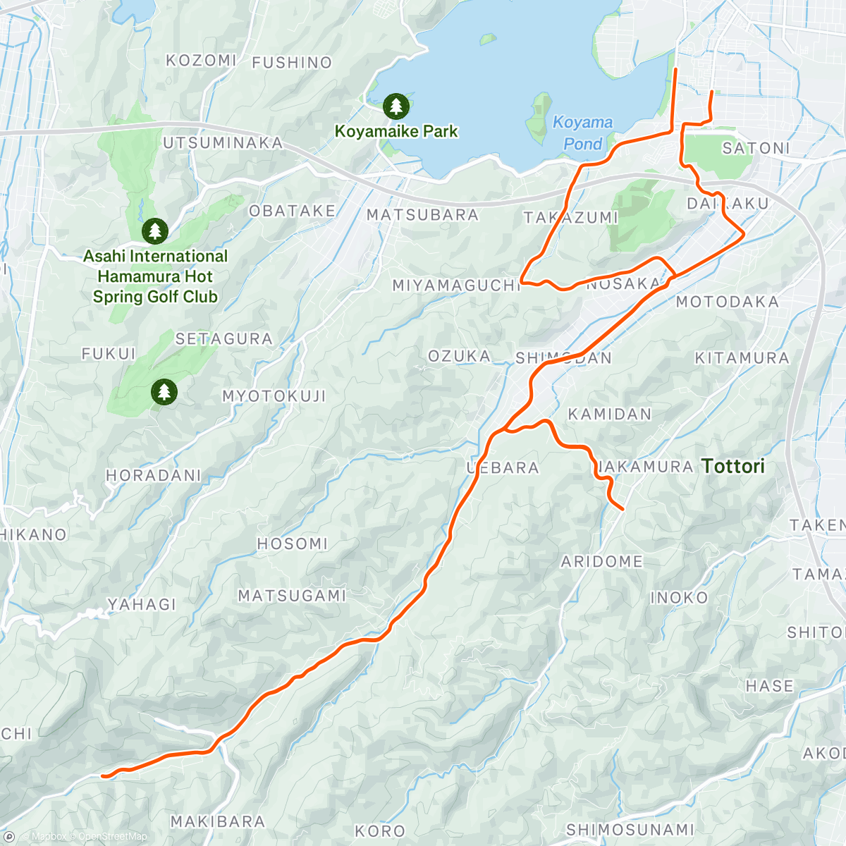 Map of the activity, Morning Ride