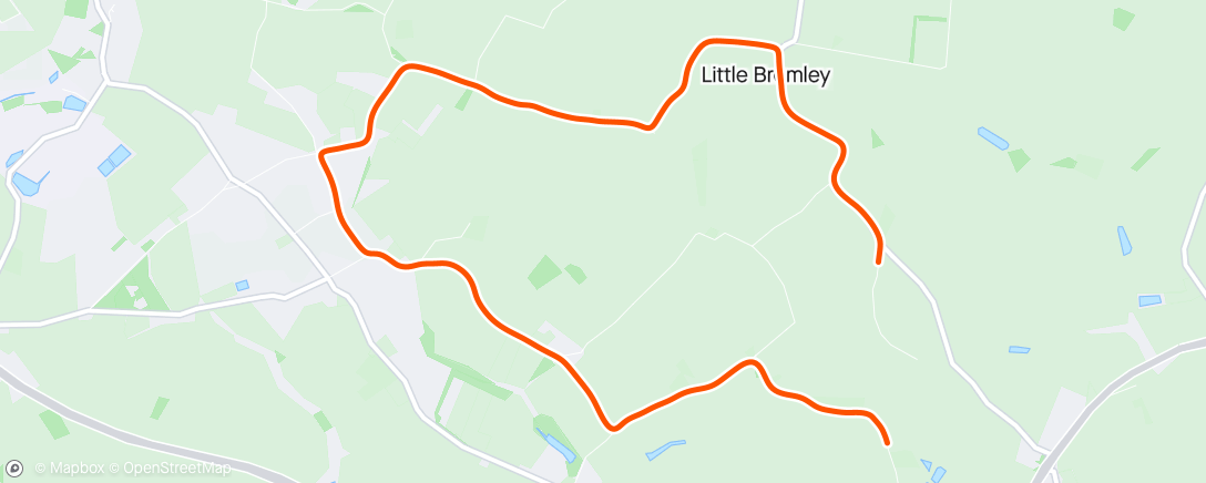 Map of the activity, Bromley 10K - PB 🥳