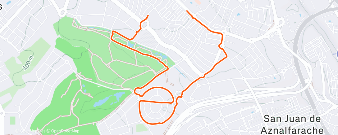 Карта физической активности (Carrera a la hora del almuerzo)