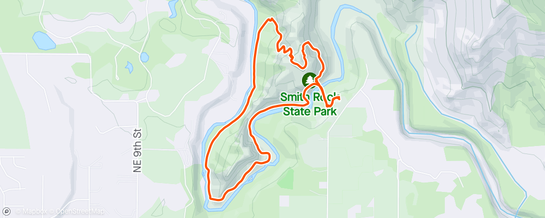Map of the activity, After work hike