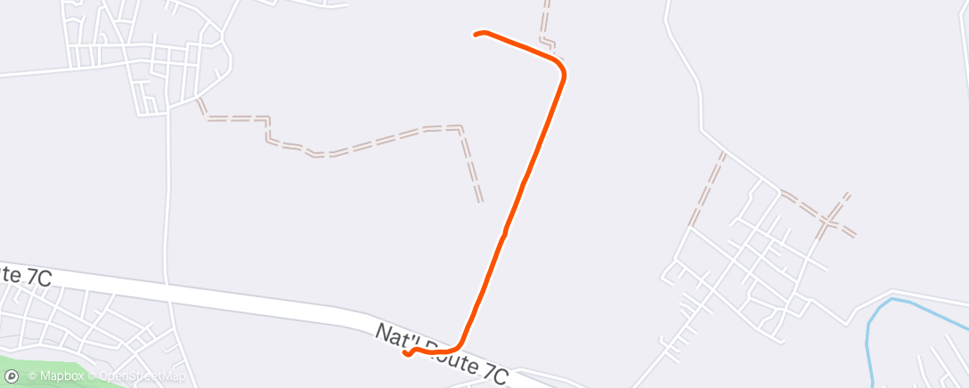 Map of the activity, Morning Run