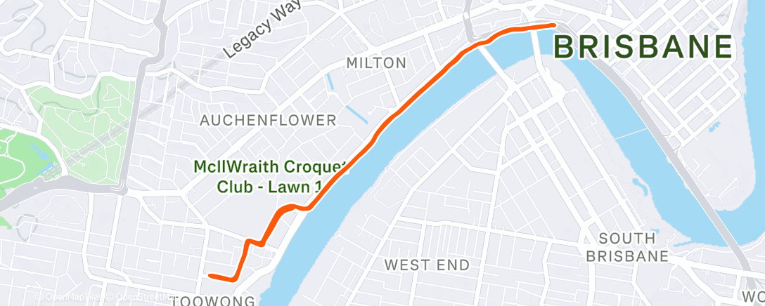 Mappa dell'attività Morning Ride