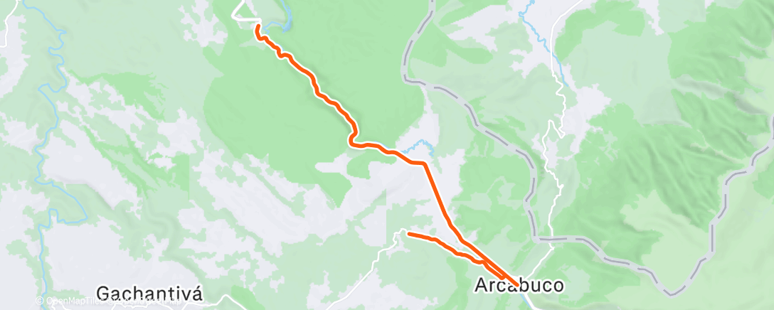 Map of the activity, Vuelta ciclista por la mañana