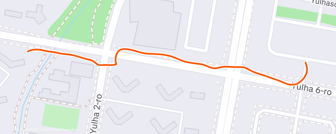 Карта физической активности (Evening Run)