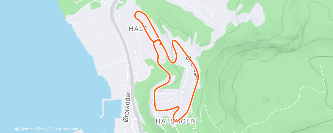 Map of the activity, Lunch Walk