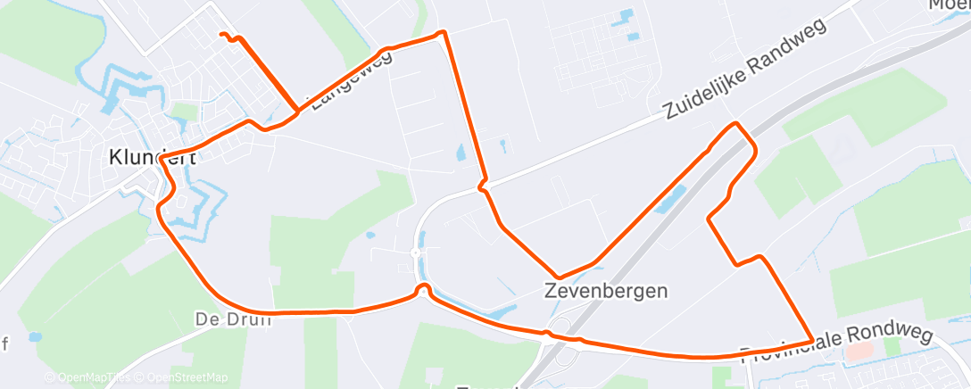 Карта физической активности (Morning Run)