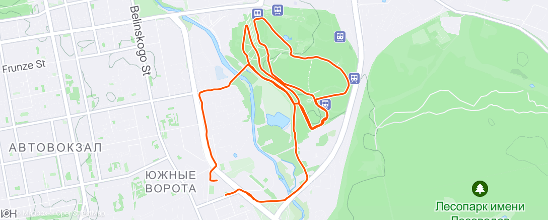 Map of the activity, Лабрабег