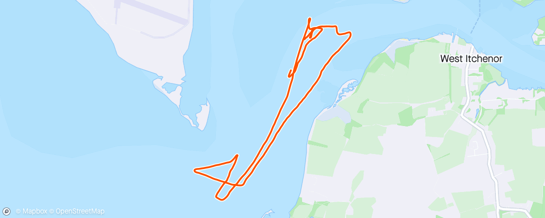 Map of the activity, Afternoon Row