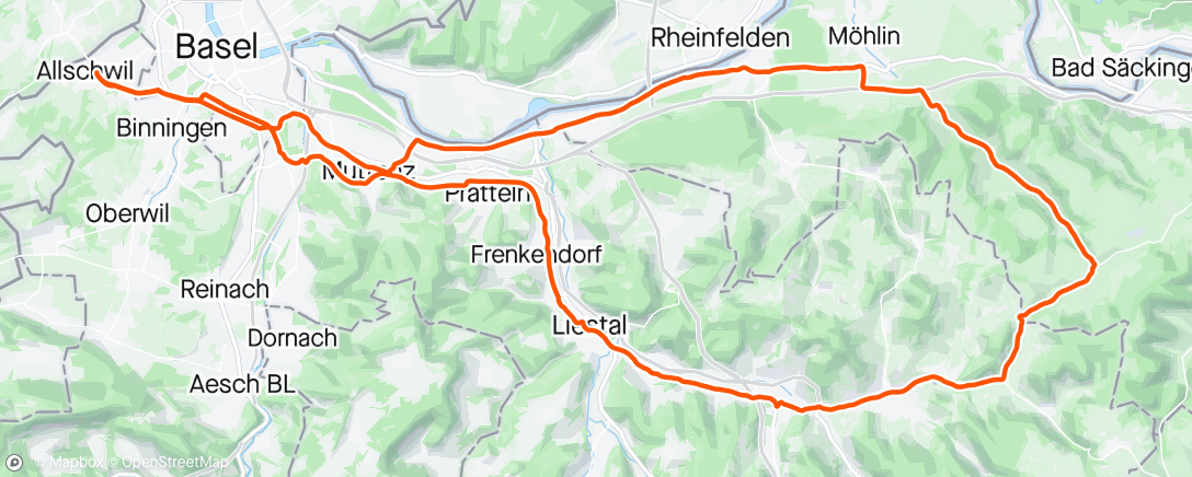 Mapa da atividade, Fahrt am Morgen