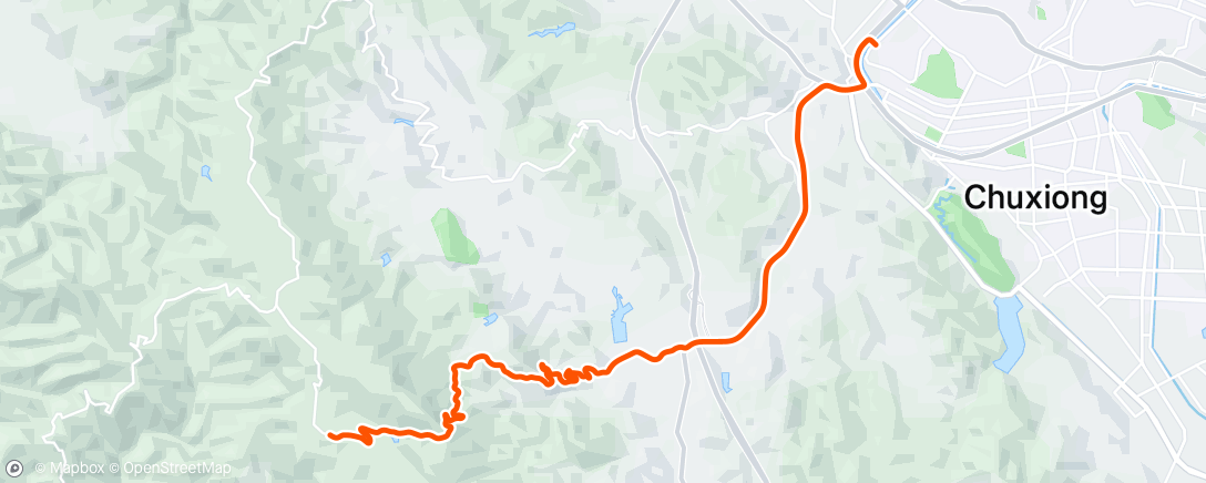 Map of the activity, Afternoon Ride