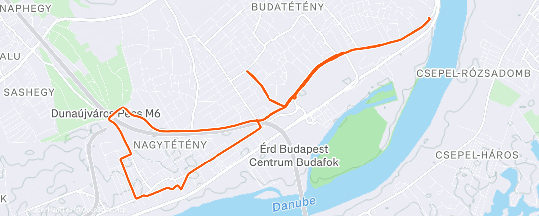 Map of the activity, nagytetenyi kohász - haggenmacher -budateteny