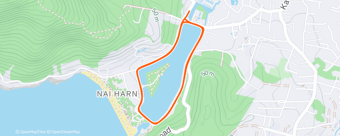 Map of the activity, Nai Harn Lake