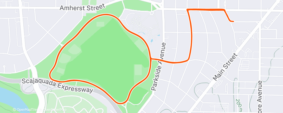 Map of the activity, Afternoon Ride