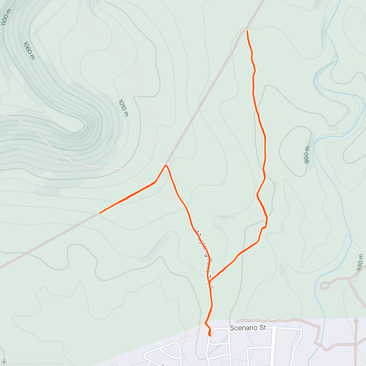Map of the activity, 5K #8