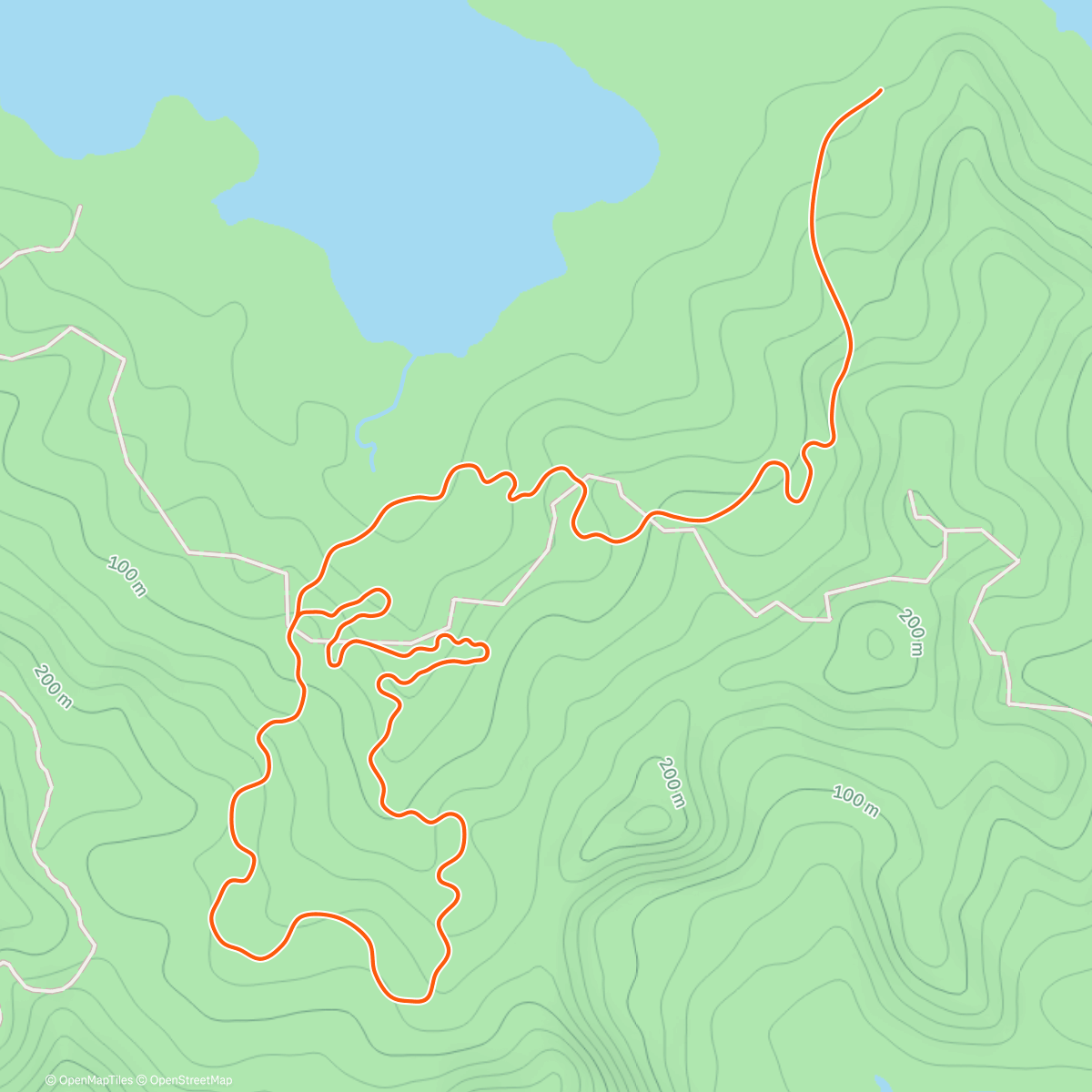 Map of the activity, Zwift - Mayan Bridge Loop in Watopia