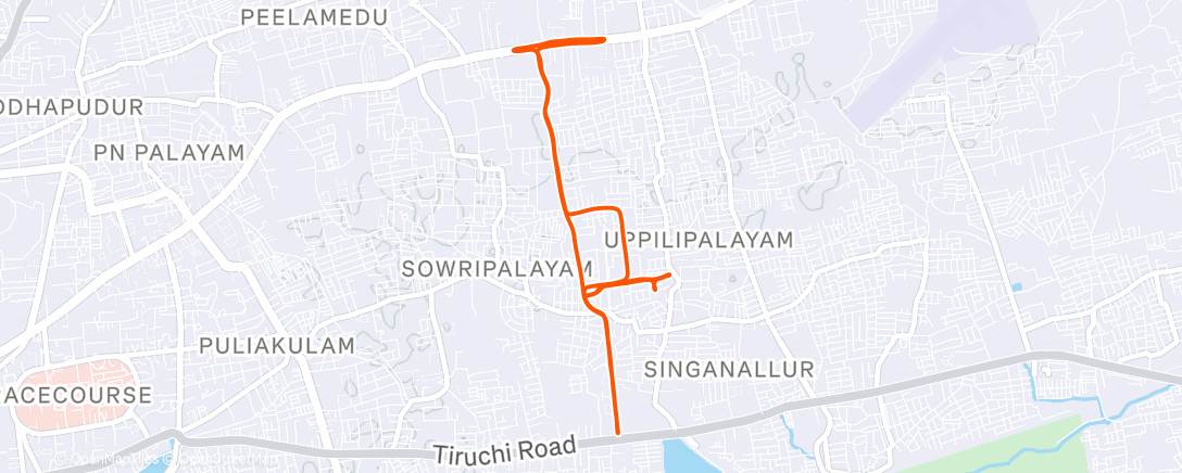 Карта физической активности (Morning Run)